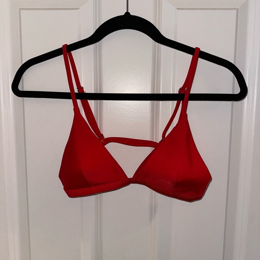 Red High-waisted Bikini